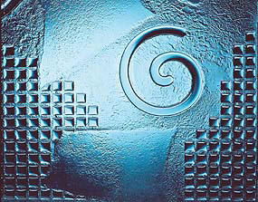 Formed Cast Glass with Several Designs Included