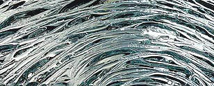formed cast glass with several designs swirls included
